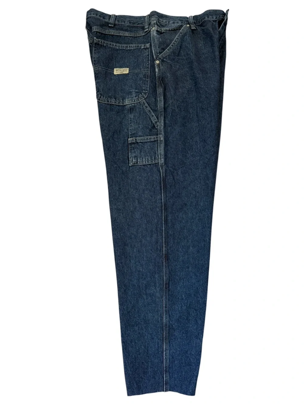 Wrangler NWT Carpenter Jeans Relaxed Straight 34x34 Raw Hem Cut to 31 Workwear